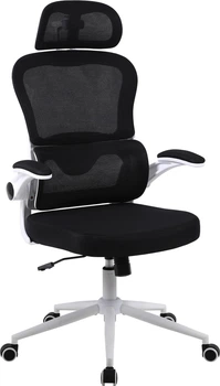 Офисное эргономичное кресло GT Racer B-5880 White/Black