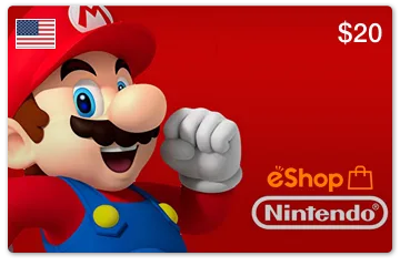 Карта пополнения Nintendo eShop Card 20 USD