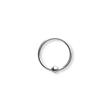Хард (кольцо) с шариком медицинская сталь 1,6х10х4 BCR