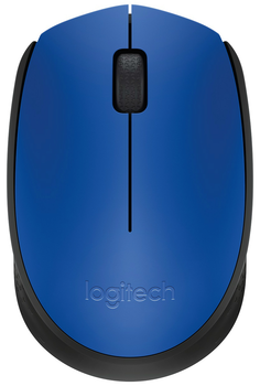 Компьютерная мышка беспроводная Logitech M171 USB (2.4 GHz), 1000 dpi, 3 кнопки, 1xAA Blue/Black