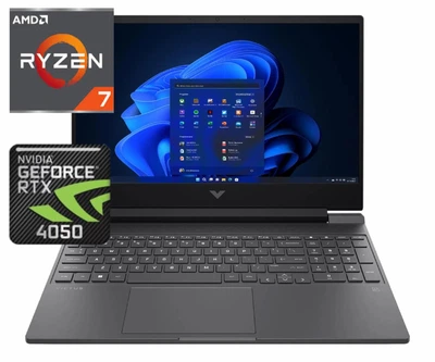 Ноутбук (2024) геймерский HP Victus 15 R7-8845HS / 16GB / 512GB / RTX4050 / 15.6" 144Hz FullHD