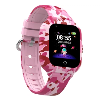 Смарт часы-телефон детские Wonlex KT22S 4G камера прослушка геозона WI-FI GPS SIM Pink (17002)