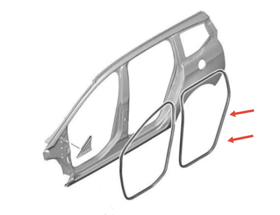 Уплотнитель проёма боковой двери Peugeot 4007 / Citroen C-Crosser (2007-2013) новый