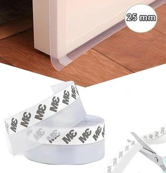 Силіконова стрічка ущільнювач для вікон та дверей Silicone Seal Strip 100 см x 25 мм