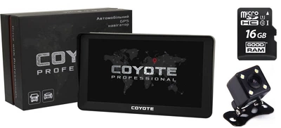 GPS Навигатор COYOTE&nbsp;820 TORR PRO 1gb 16gb для легкового и грузового транспорта + Камера заднего вида с подсветкой + Карта памяти 16Gb MicroSD