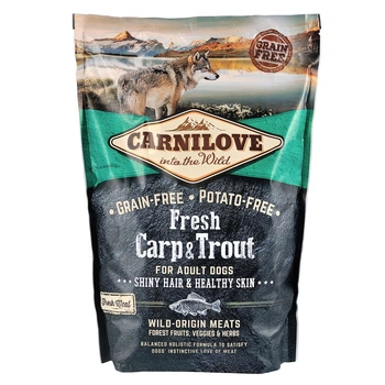 Корм Carnilove Fresh Carp & Trout Adult Dog сухой со свежим карпом и форелью для взрослых собак 1.5 кг