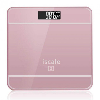 Напольные электронные весы iScale 2017D 180кг 0.1кг с термометром 180кг 2xAAA Pink (ws45389-1)