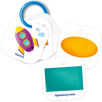 Игра настольная Vladi Toys Транспорт Фигуры и формы карты с кольцом (VT2000-02)