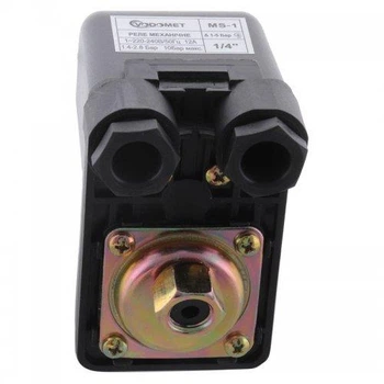 Реле тиску для насоса, внутрішнє різьблення 1/4", 1,4-2,8 бар VODOMET MS-1 VO4002