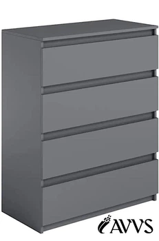 Комод AVVS tech на 4 ящика 80х98х40 Антрацит