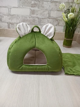 Будиночок для гризунів, щуриків, морських свинок Animals_joy Юрта-тунель M 28*28см (004)