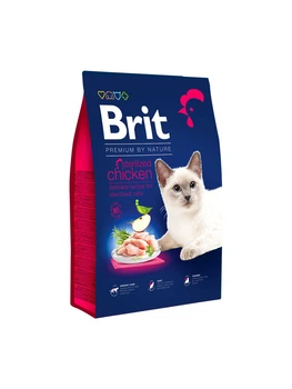 Сухой корм Brit Premium by Nature Cat Sterilized Chicken для стерилизованных кошек - 8 кг
