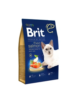 Сухой корм Brit Premium by Nature Cat Adult Salmon для кошек - 8 кг