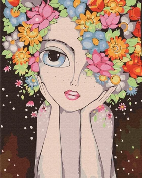Картина по номерам. (Лесная Мавка) (артикул BS51441L) размер 48x60 см.