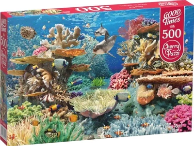 Пазли 500 елементів CherryPazzi Живий риф 34,5х50 см (20005) | Пазли підводний світ 20005