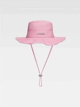 Панама з принтом Jacquemus Le Bob Artichaut Beige Рожевий