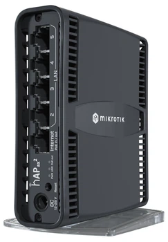 Точка доступу MikroTik hAP ax² WiFi6, 2.4, 5 GHz 802.11a/n/ac/ax. 4.5dbi, 5 Eth (C52iG-5HaxD2HaxD-TC)