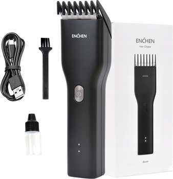 Машинка для стрижки волос Enchen Boost Черная (6974728531150)