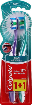 Зубна щітка Colgate 360° Clean (Soft), (1+1) шт
