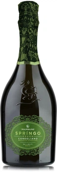 Вино игристое Manzane Springo Green Conegliano Prosecco Brut Nature белое экстра брют 0.75 л 11-12% (8033040890258)