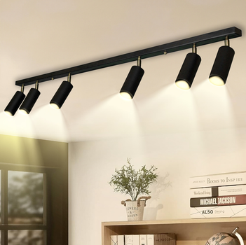 Люстра потолочная MSK Electric Tube спот с поворотными механизмами NL 1105-6 BK
