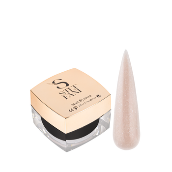Акригель для нігтів камуфлюючий Steffani Light Acryl Gel 10 мл, 18 Світло-бежевий з шиммером
