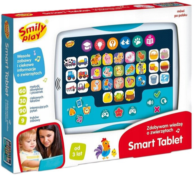 Interaktywny tablet Smily Play Zdobywam wiedzę o zwierzętach (5908288982757)