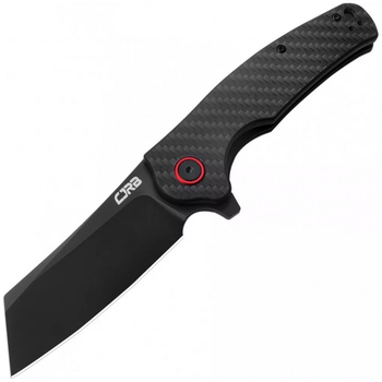 Нож CJRB Crag Black Blade, AR-RPM9 Steel, CF, черный