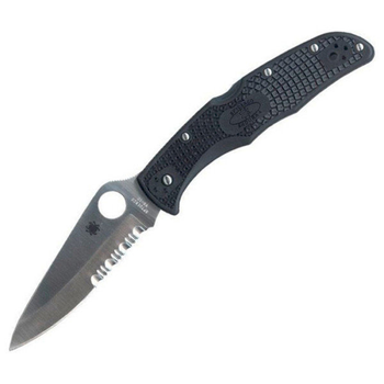 Нож Spyderco Endura 4, полусеррейтор C10PSBK