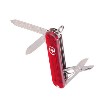 Нож Victorinox СLASSIC SD полупрозрачный красный 0.6223.T