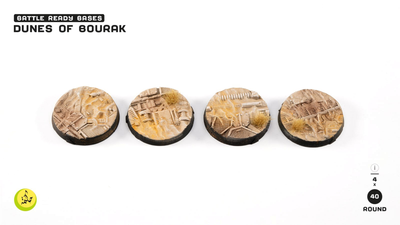 Podstawka pod figurki Gamers Grass Infinity Dunes of Bourak Round 40 mm 4 szt (738956791108)