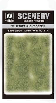 Trawa do dekoru Vallejo SC426 Scenery Wild Tuft Light Green 12 mm x 17 (8429551986243)