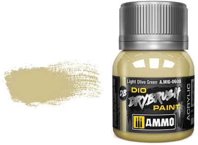 Фарба Ammo DIO Drybrush 40 мл Світло-оливкова Зелена (8432074006084)