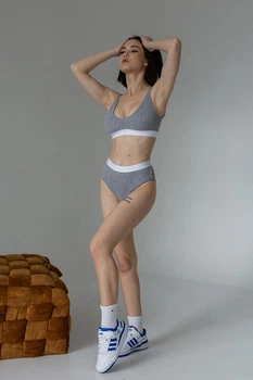Комплект белья кошкорсе Perfect Female Серый M (171LS-2С-gr)