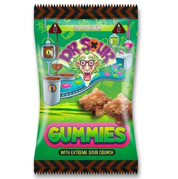 Кислые желейные конфеты Dr. Sour Gummies со вкусом колы 200 г