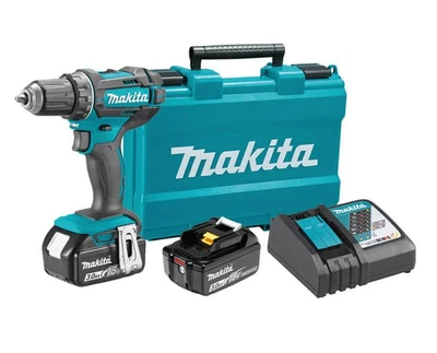 Аккумуляторная дрель-шуруповерт Makita DDF482RFE в кейсе с 2 акб 18V 3Ah и з/у DC18RC (DDF482RFE)