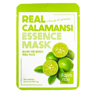 Тканевая маска для лица витаминная с экстрактом каламанси Farmstay Real Calamansi Essence Mask