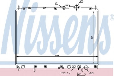 Радиатор HY SANTAMO(99-)2.0 i(+)[OE 25310-M3000] Nissens (66628)