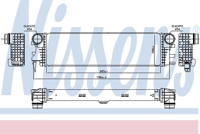 Интеркулер MERCEDES V-CLASS II W 447 (14-) V 220 CDI Nissens (96017)