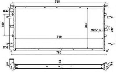 Радиатор NRF (509514)