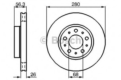 Диск тормозной Bosch (0986478298)