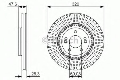 Тормозной диск Bosch (0986479A21)