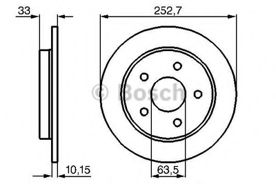 Диск тормозной Bosch (0986478196)