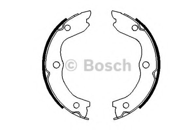 Колодки гальмівні барабанні Bosch (0986487698)