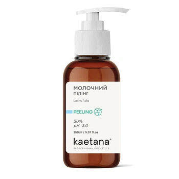 Молочный кислотный летний пилинг Kaetana химический пилинг 20% рН 2.7 3.0 150мл