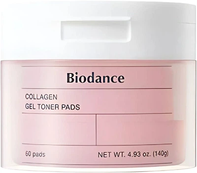 Гидрогелевые тонер-пэды Biodance Collagen Gel Toner Pads для придания коже эластичности и сияния 60 шт (8809937361190)