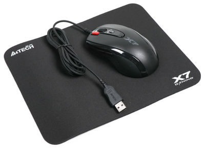 Комплект A4Tech X-7120: Миша X-710BK + ігрова поверхня X7-200MP (4711421932172)