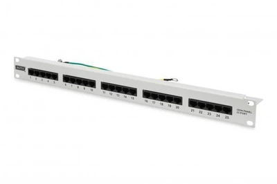 Патч-панель Digitus CАТ 3 UTP, 19", 1U, 25 портів, зібрана