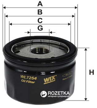 Фильтр масляный WIX Filters WL7254 - FN OP643/3 (WL7254)