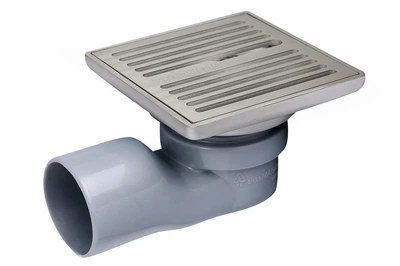 N2 Трап сливной матовый MAGdrain PFC35G50-B н/ж, 100х100 мм Н-65